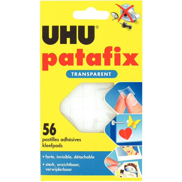 Blister de 56 pastilles Patafix transparentes